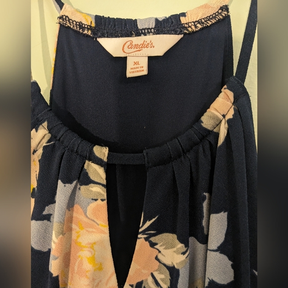 Candie's navy and floral dress - Picture 3 of 10